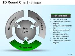 Powerpoint Design Slides Strategy Round Process Flow Chart