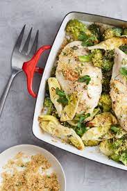 Chicken Artichoke And Broccoli Bake With Herb Bread Crumbs Recipe Recipe Broccoli Bake Herb Bread Recipes