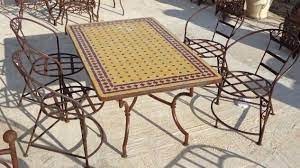 Un choix unique de salon de jardin fer forge disponible dans notre magasin. Chezmomo Deco Artsanat Marocain Fer Forge Mobilier Chezmomodeco Fr