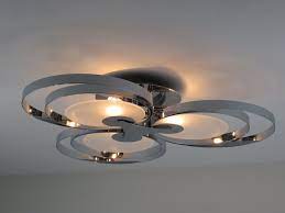 Plafoniera Design Moderno Cromo Illuminazione Interni Salone Camera For Sale Eur 130 79 See Photos Money B Plafoniera Illuminazione Interna Design Moderno