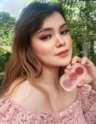 Natural makeup look is clean and glowing