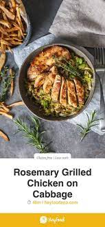 Rosemary Grilled Chicken On Cabbage An Easy Summer Dinner This Rosemary Grilled Chicken On Cabbage Is Delicious Recipes Easy Summer Dinners Grilled Chicken