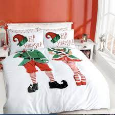 kerst dekbedovertrek elf yourself 2 persoons kerst dekbedovertrek dekbed elf en kerst