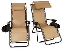 Belleze Set Of 2 Outdoor Patio Zero Gravity Chairs Zero Gravity Chair Zero Gravity Chair Patio Beach Cup Holder