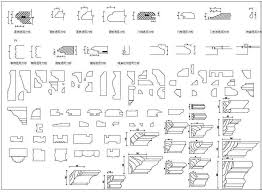 Traditionally used around an exterior door and the brick wall. Over 1200 Decorative Elements Crown Molding Chair Rail Door Trim Skirting Board Corner Post Plain Molding Free Autocad Blocks Drawings Download Center