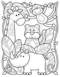 We have collected 40+ jungle animals coloring page preschool images of various designs for you to color. Jungle Animals Coloring Pages Printable Coloring Pages