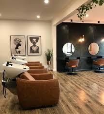 Blush Girl Salon A Feminine Contempory Salonspace With Our Chloe Tan Salon Chair And Hazel Tan Hair Salon Suites Decor Salon Interior Design Salon Chairs