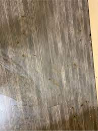 In a bowl, mix 2 cups of warm water, 1 tablespoon of baking soda and 1 tablespoon of liquid dishwashing detergent together. How To Remove Hair Dye Stains On Hardwood Floor Home Improvement Stack Exchange