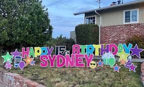 The backyard area is small, so plan on an early dinner to beat the crowd and snag a table. Birthday Yard Signs A Perfect Idea For A Pandemic Birthday 510 Families