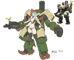 overwatch fanart bastion girl haje 714 on artstation at https www artstation com artwork rya3z black lagoon anime concept art characters character concept
