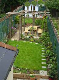 18 Beautifully Creative Landscaping Ideas For Narrow Outdoor Places Small Backyard Landscaping Sloped Garden Narrow Garden