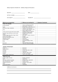 Foreman state action taken then. Safety Inspection Checklist For Bobcat Dingo And Excavator