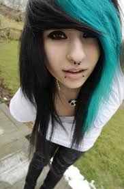 Here's a list of emo hairstyles to inspire aside from color, they all look pretty similar? Blue Black Dyed Scene Hair Pretty Gorgeous Hair Styles Emo Hair Emo Scene Hair