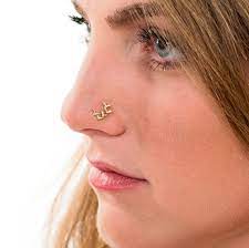 Gold Nose Stud Gold Nose Ring Big Nose Piercing Nose Jewelry Gold 14k Nose Pin Nose Screw 22g 20g 18g 16g Bone End Nostril Stud Gold Nose Stud
