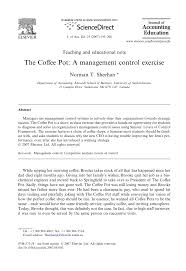 Maybe you would like to learn more about one of these? Pdf The Coffee Pot A Management Control Exercise