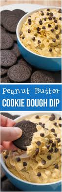 Peanut Butter Cookie Dough Dip Is A No Bake Dessert Recipe Perfect For Parties This Edible Cooki Dessert Recipes Easy Baked Dessert Recipes Yummy Food Dessert