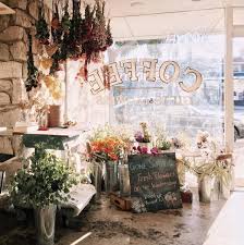 Flowerboy Project Cafe In Los Angeles Flower Cafe Coffee Flower Flower Accessories