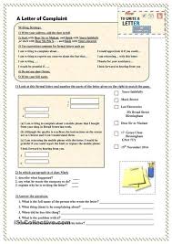 How To Write A Letter Of Complaint Formal Letter Writing Letter Worksheets Teaching Writing
