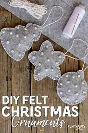 Diy Easy Felt Christmas Ornaments Bastelideen Geschenke Weihnachten Nahen Weihnachten Basteln Weihnachten
