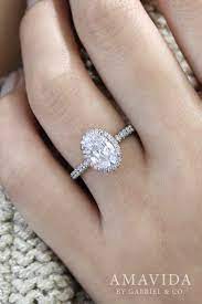 18k White Gold Oval Double Halo Engagement Ring Best Engagement Rings Engagement Ring White Gold Round Engagement Rings