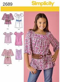 Girls Easy Dress Pattern Tween Girls Tunic Top By Blue510 Simple Dress Pattern Girl Pattern Girls Clothes Patterns