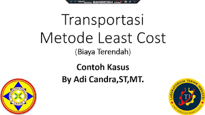 Metide biaya terkecil (least cost) 3. Contoh Soal Transportasi Metode Least Cost Perhitungan Manual Youtube