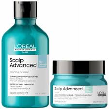 Buy L'Oreal Professionnel Scalp Advanced Anti-Dandruff Shampoo+  Anti-Oiliness 2-In-1 Deep Purifier Clay Online