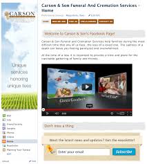 Carson Son S One Of A Kind Funeral Home Website Digital Marketing For Funeral Homes Funeral Innovations