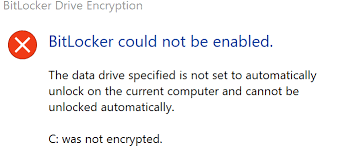 Bitlocker drive encryption, including bitlocker to go for removable devices, is designed by and used on microsoft windows to secure your data from . Which Drive Is The Data Drive Referred To In The Bitlocker Error The Data Drive Specified Where Would It Be Set To Automatically Unlock Super User
