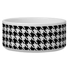 Black And White Bowl Black And White Houndstooth Bowl Zazzle Com White Houndstooth Black And White Bowl