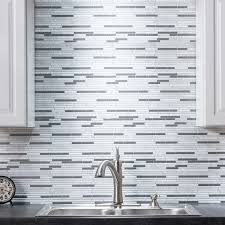 With chic designs like white marble and tuscan tile, the self adhesive tiles look like the real thing! Tack Tile Peel Stick Vinyl Backsplash Pack Of 3 Overstock 21930782