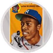 1954 Topps Henry Aaron Painting by Celestial Images