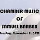 Chamber Music of Samuel Barber event image