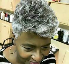 hottest short haircuts for gray hair black american women over 50 natural beauty styles thick mohawk haircut