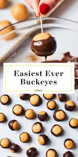 How To Make The Best Buckeyes Without All The Mess Recipe Buckeyes Recipe Food Peanut Butter Balls