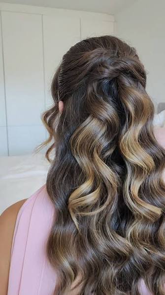 Strapless Dress Hairstyle