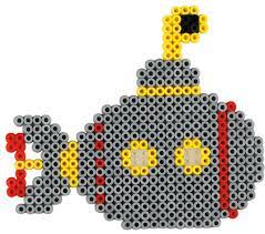 Bügelperlen bestehen aus dem künstlichen werkstoff ldpe. Submarine Perler Beads Bugelperlen Hama Bugelperlen Perler Bead Designs
