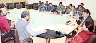 Minister For Education Syed Mohammad Altaf Bukhari And Minister Of State For Education Priya Sethi Chairing A Meeting At Jammu Jammu Latest Images Education