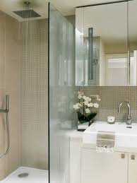 A glass shower enclosure works well in the small bathroom space because the material reflects light, which creates a bright ambience. Small Shower Ideas For Bathrooms With Limited Space