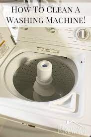How To Clean A Top Loading Washing Machine With Vinegar And Bleach Practically Functional Cleaning Clean Washing Machine Clean Your Washing Machine