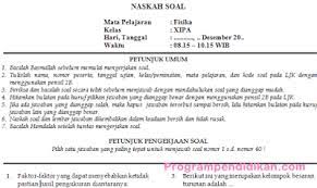 Contoh soal fisika kelas 10 semester 2 soal uas fisika kelas 11. Soal Pas Fisika Kelas 10 Tahun Pelajaran 2020 2021 Programpendidikan Com