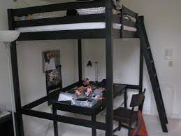 A loft bed is perfect when you need to combine several functions in a small space. Stora Bed Bracing Ikea Hackers