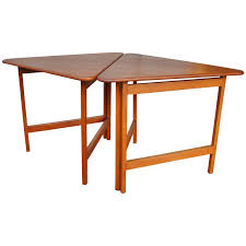 Pair Of Danish Teak Illum Wikkelso Folding Coffee Or Side Tables For Silkeborg Coffee And Cocktail Tables Table Cocktail Tables