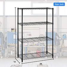 Maybe you would like to learn more about one of these? 14x36x54 Inch 4 Shelf Storage Shelves Heavy Duty Shelving Unit For Kitchen Metal Shelves Garage Organizer Wire Rack Shelving Storage Unit Shelf Adjustable Utility Nsf Certification Commercial Pricepulse