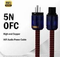 5N Audiophile HiFi OFC Power Cable W/ UK Plug Gold-Plated IEC Cord  Connectors