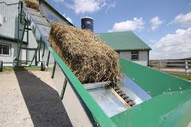 Bale elevator for loader from 1,5 to 6tons lifting capacity. Ebersol Bale Elevator Bauman Mfg
