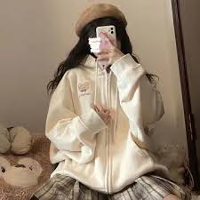 Oversized Girls Zip Hoodie - Best Price ...