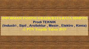 Bahas tuntas tentang passing grade utbk sbmptn 2020#passinggrade #sbmptn2020 #utbk2020tautan penting:strategi lulus utbk sbmptn tanpa bimbel. Passing Grade Sbmptn 2020 Prodi Teknik Sipil Elektro Mesin Kimia Industri Arsitektur Youtube