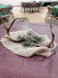 Part woodland, part lumberjack, part hunting, this would be an awesome nursery to have. Hunting Themed Centerpiece Idea Wild Game Dinner Rustic Centerpieces Church Decor