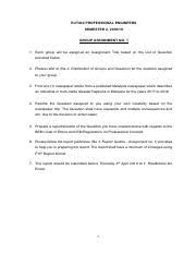 Code of ethics, nar's constitution & bylaws, and model bylaws for state & local associations. 1 Group Assignment No 1 Pdf Eut442 Professional Engineers Semester 2 2018 19 Group Assignment No 1 1 Each Group Will Be Assigned An Assignment Title Course Hero